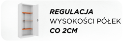 regulacja wysokości półki